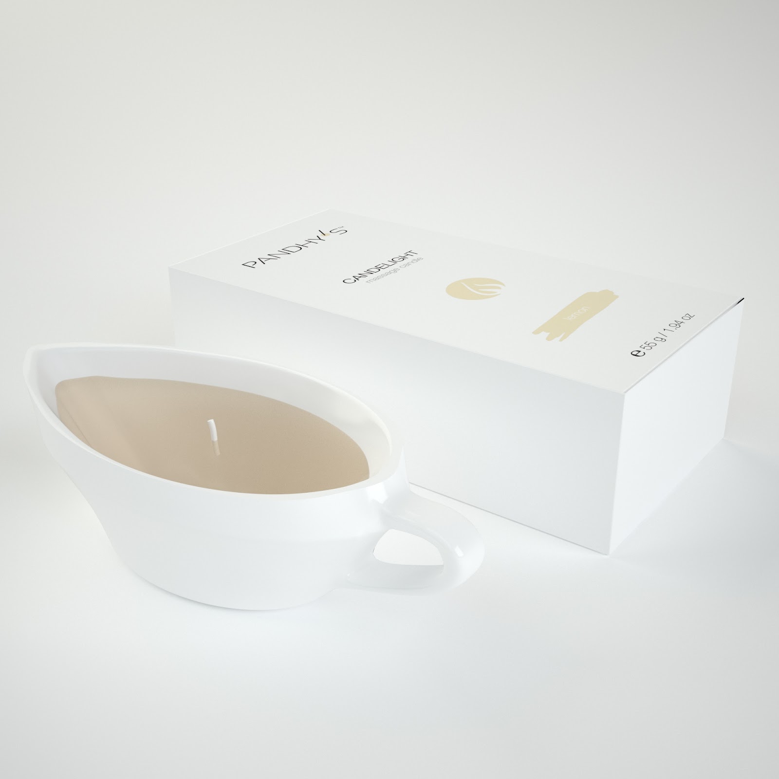 Massasjelys med sitrus duft